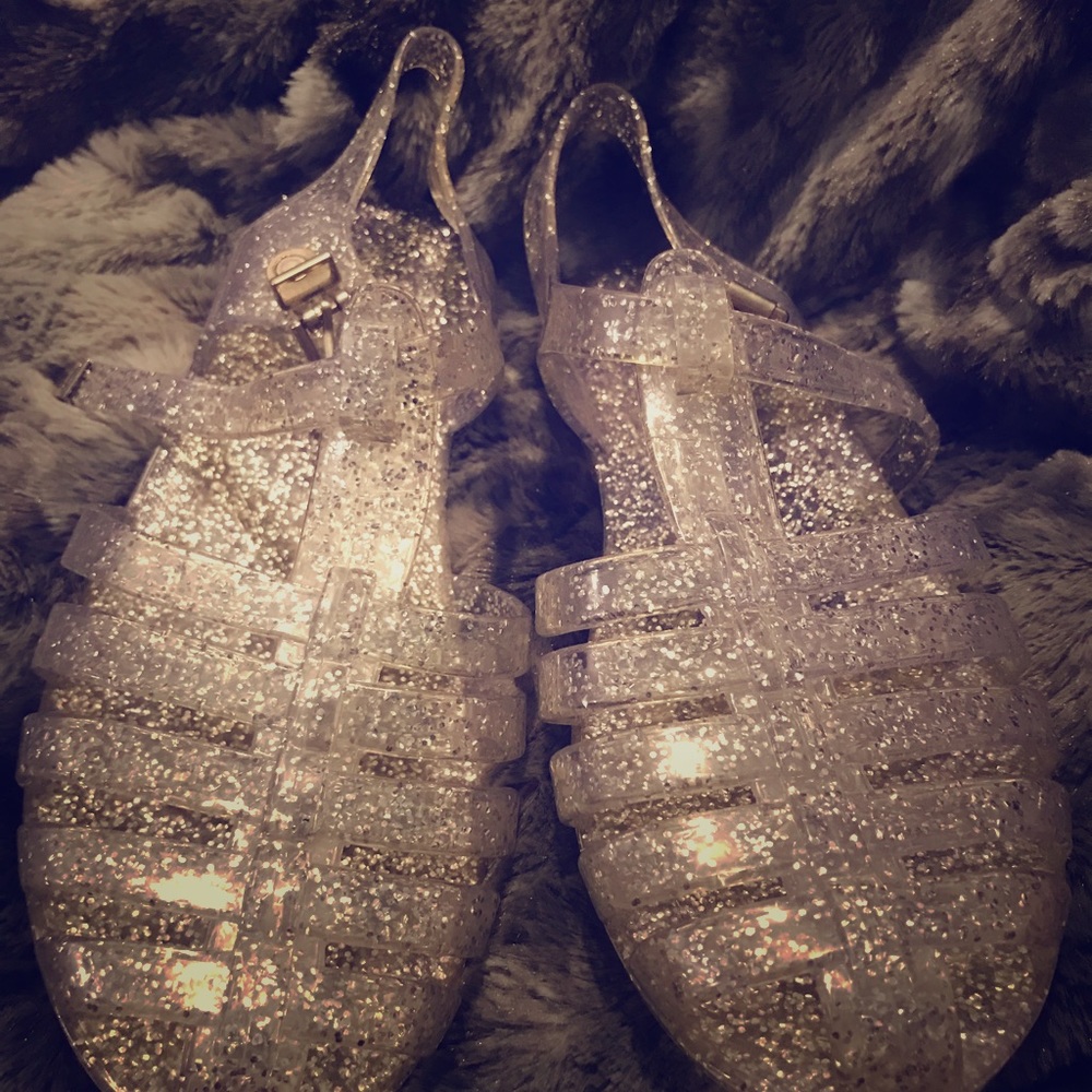 Aldo glitter jelly shoes